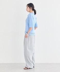 earth music&ecology レースレイヤード風スウェットパンツ