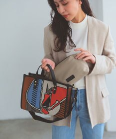 TOPKAPI 【TREASURE TOPKAPI】ニットジャガード  2way ミニ トートバッグ