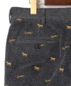 J.PRESS MEN エンブロイダリーストレッチコーデュロイパンツ