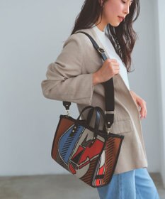 TOPKAPI 【TREASURE TOPKAPI】ニットジャガード  2way ミニ トートバッグ