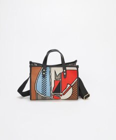 TOPKAPI 【TREASURE TOPKAPI】ニットジャガード  2way ミニ トートバッグ