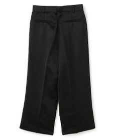 BEIGE， CASSITER / リネンブレンド サテンクロップドパンツ