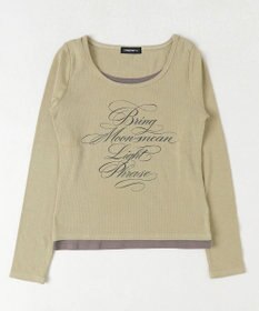 WEGO レイヤードグラフィックTOP