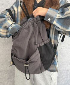 WEGO 【ユニセックス着用ITEM】メッシュポケットナップサック