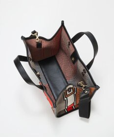 TOPKAPI 【TREASURE TOPKAPI】ニットジャガード  2way ミニ トートバッグ