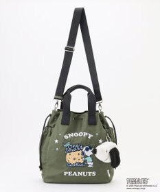 Y'SACCS SNOOPYデザイン 2way巾着トート(クッキー）