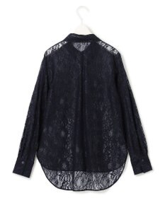 ICB 【洗える】ナイロンラッセルレース バンドカラーシャツ