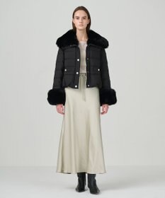 GRACE CONTINENTAL ファーショートダウンジャケット