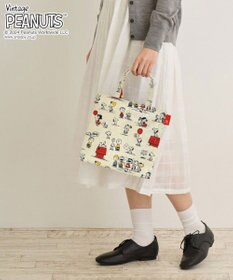 ROOTOTE 8600【スヌーピー】IP.スクエア.ラミネート.ピーナッツ-9H