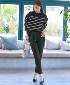 Tiaclasse 【洗える】裏ベロアジョーゼットジョグパンツ