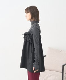 earth music&ecology フェイクレザーキャミチュニック