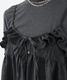 earth music&ecology フェイクレザーキャミチュニック