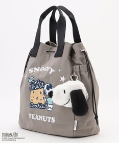 Y'SACCS SNOOPYデザイン 2way巾着トート(クッキー）