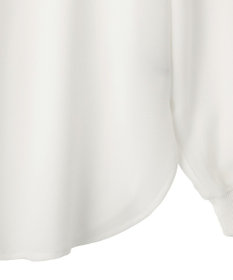 YECCA VECCA 2wayリブMIXジョーゼットブラウス