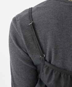 earth music&ecology フェイクレザーキャミチュニック