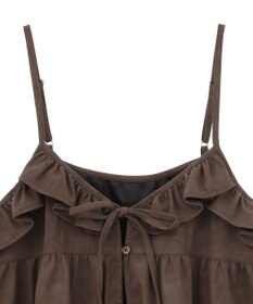 earth music&ecology フェイクレザーキャミチュニック