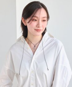 Phoebe <オンワード限定セット>ワンストロークハートコードネックレス×アークカフワイドバングル