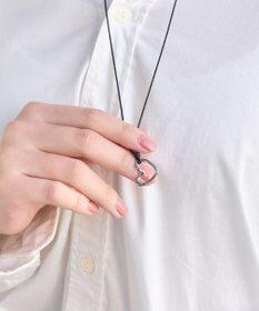 Phoebe <オンワード限定セット>ワンストロークハートコードネックレス×アークカフワイドバングル