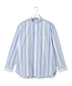 J.PRESS YORK STREET 【UNISEX】マルチストライプ バンドカラーシャツ