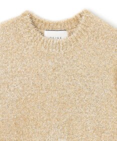 BEIGE， 【洗える】MARRONNIERS / ラメテープヤーンクルーネックニット