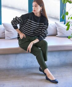 Tiaclasse 【洗える】裏ベロアジョーゼットジョグパンツ