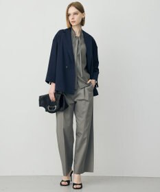 ICB セシェシルキーローン フレンチスリーブボウタイブラウス