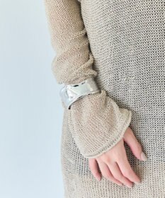 Phoebe <オンワード限定セット>ワンストロークハートコードネックレス×アークカフワイドバングル