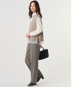 J.PRESS LADIES 【レイヤードスタイルに】T/C Light タフタ シャツ ブラウス