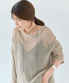 Phoebe <オンワード限定セット>ワンストロークハートコードネックレス×アークカフワイドバングル