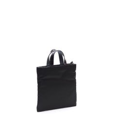 A.D.M.J. 【高密度ナイロン】ステッチ刺しゅうフラットトート22cm(チェーン付)