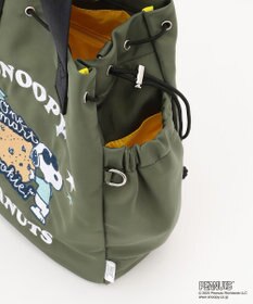 Y'SACCS SNOOPYデザイン 2way巾着トート(クッキー）