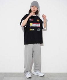 WEGO 【ユニセックス着用ITEM/手洗い可/MLサイズ】レーシングロゴTシャツ