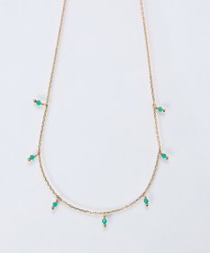 Phoebe 【金属アレルギー対応】カラージェムステーションネックレス/天然石/サージカルステンレス