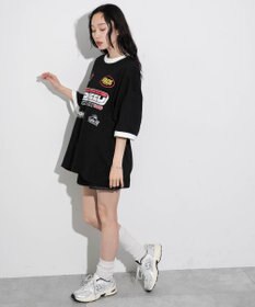 WEGO 【ユニセックス着用ITEM/手洗い可/MLサイズ】レーシングロゴTシャツ