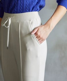 Tiaclasse 【洗える】裏ベロアジョーゼットジョグパンツ