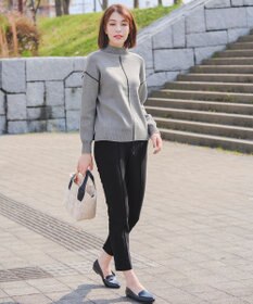 Tiaclasse 【洗える】裏ベロアジョーゼットジョグパンツ