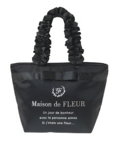 Maison de FLEUR ブランドロゴフリルハンドルトートSバッグ