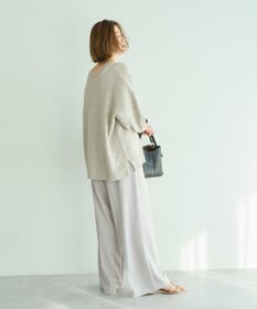 YECCA VECCA 2wayヘンリーネックルーズニット