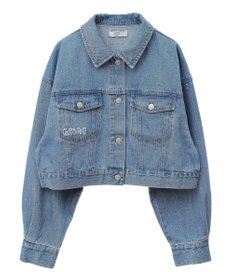 earth music&ecology フリンジロゴショート丈Ｇジャン