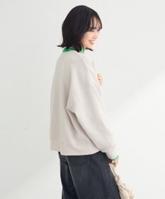 Green Parks ロゴ刺繍ダンボールプルオーバー