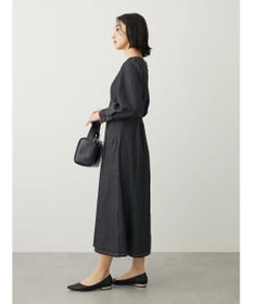 Green Parks ・ＥＬＥＮＣＡＲＥ　ＤＵＥウエストタックデニムワンピース