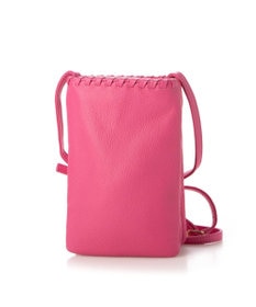 UNBILLION perche 牛革ソフト3層かがりショルダーバッグ