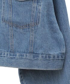 earth music&ecology フリンジロゴショート丈Ｇジャン