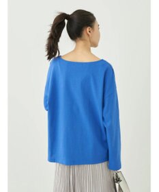 earth music&ecology レースプリントボーダープルオーバー