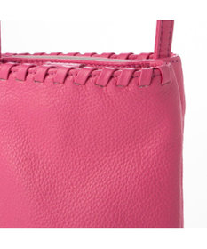 UNBILLION perche 牛革ソフト3層かがりショルダーバッグ