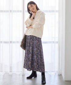 ANY 【ウエストゴム】モザイクプリントスカート