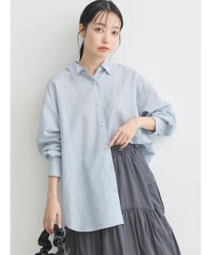 earth music&ecology パールボタンオーバーシャツ