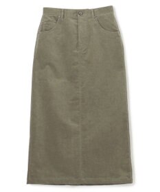 UNFILO ストレッチコーデュロイ Iラインスカート