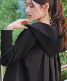 Tiaclasse 【洗える】異素材ドッキングフーディー