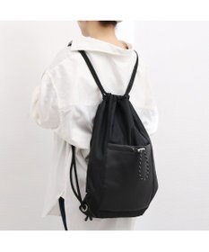 UNBILLION ペルケ perche / ナイロン×牛革ドローコード2wayナップサック